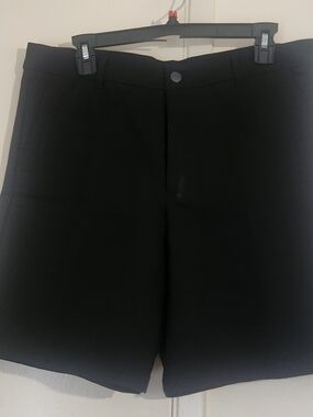 Calvin Klein Black Flat-Front Men's Shorts